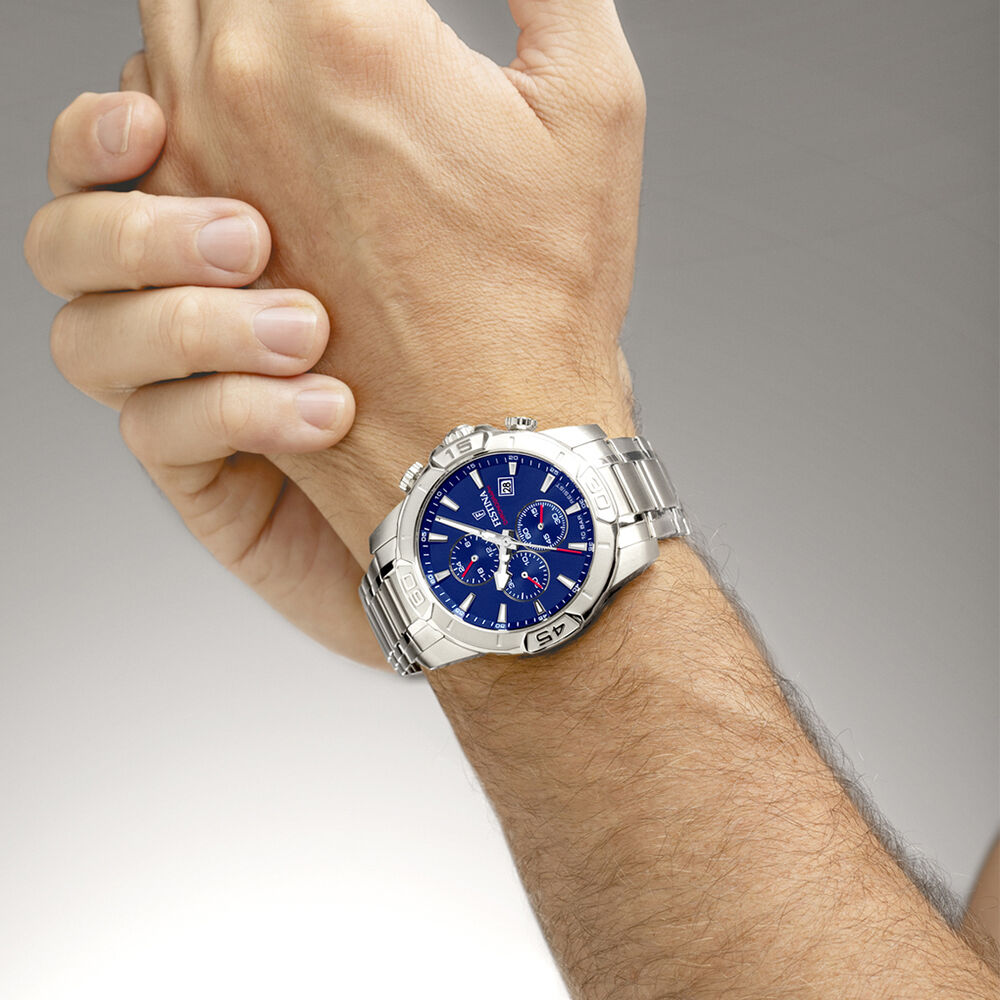Montre Festina Timeless Chronograph Bleu - Fête des pères Homme | Marc Orian