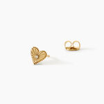 Boucles D'Oreilles Puces Pearl Argent Dor&eacute; A L'Or 750/1000 Oxyde De Zirconium - Puces Femme | Marc Orian