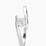 Bague Solitaire Camilia Or Blanc Oxyde De Zirconium - Solitaires Femme | Marc Orian