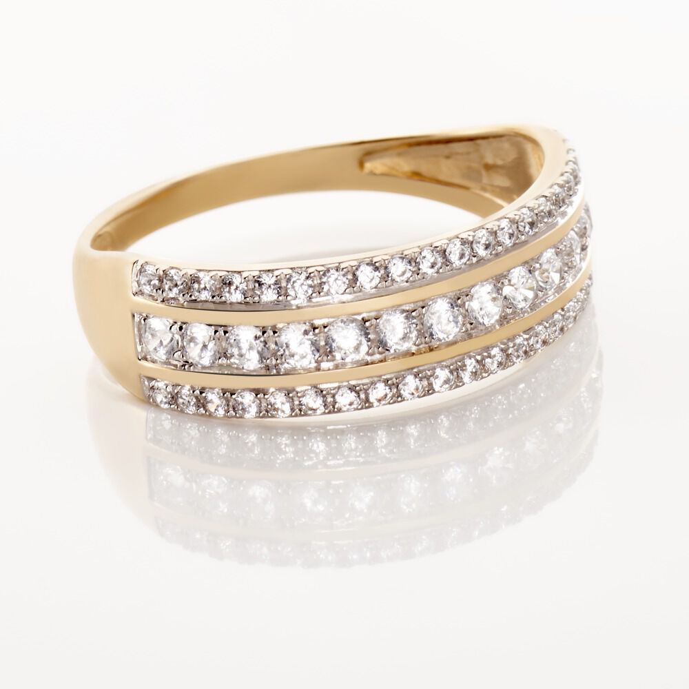 Bague Helee Or Jaune Oxyde De Zirconium - Bagues avec pierre Femme | Marc Orian