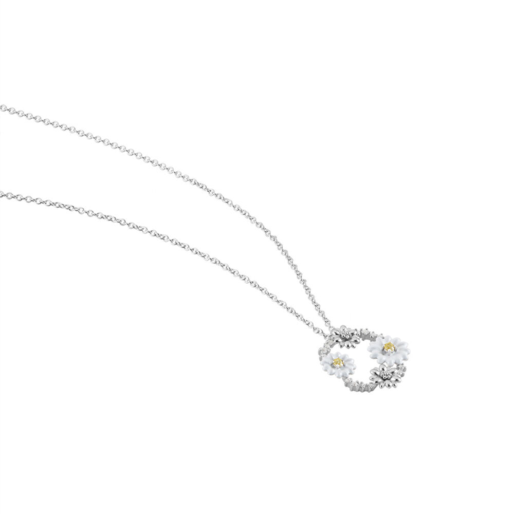 Collier Basil Argent Blanc Oxyde De Zirconium - Colliers avec pierres Femme | Marc Orian