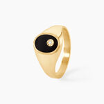 Chevali&egrave;re Giles Or Jaune Onyx Diamant - Chevali&egrave;res Homme | Marc Orian