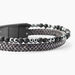 Bracelet Jourdan Cuir De Vache Gris H&eacute;matite Pierre De Lave - Bracelets cuir Homme | Marc Orian