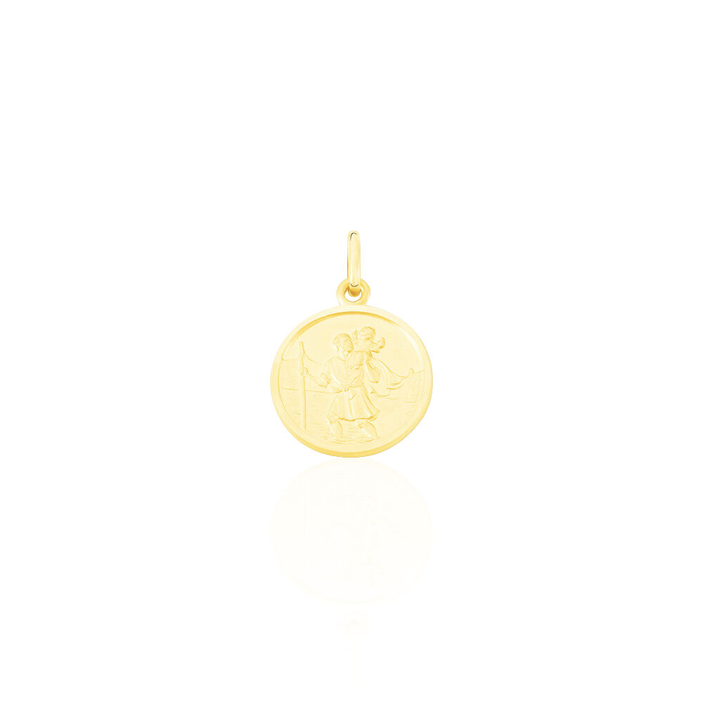 Pendentif Saint Christophe Or Jaune - Médailles et médaillons Famille | Marc Orian