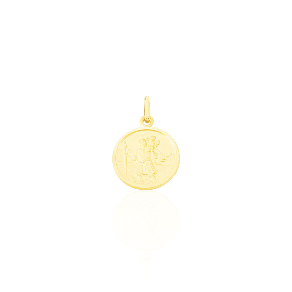 Pendentif Saint Christophe Or Jaune - Médailles et médaillons Famille | Marc Orian