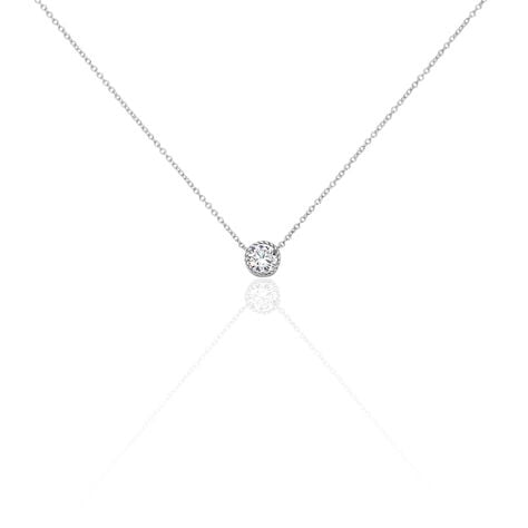 Collier Anaita Argent Blanc Oxyde De Zirconium - Colliers avec pierres Femme | Marc Orian