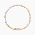 Bracelet Acier Jaune Pierre De Synthese Turquoise - Bracelets cha&icirc;nes Femme | Marc Orian