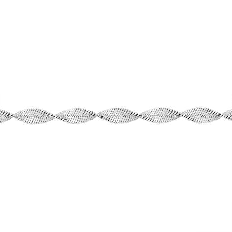 Collier Ciana Torsade Diamante Argent Blanc - Chaines Femme | Marc Orian