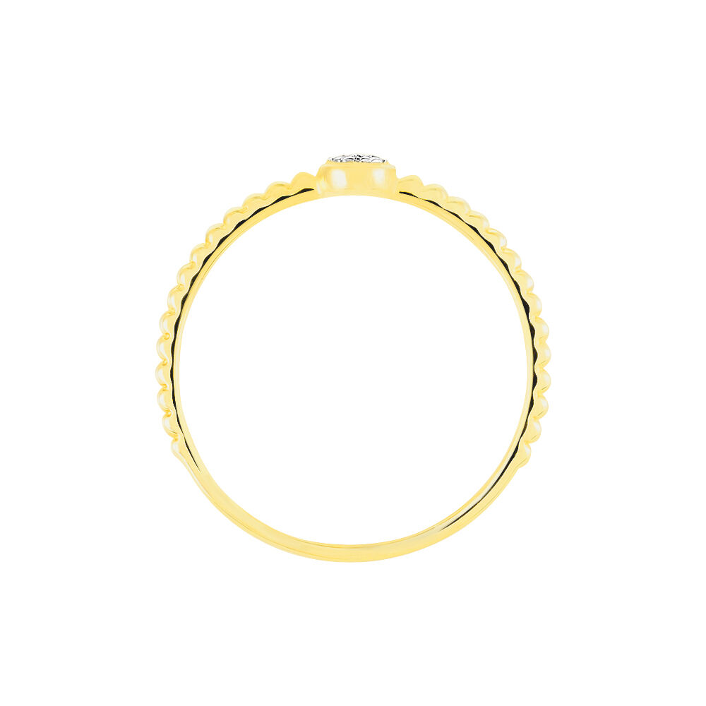 Bague Aqsa Or Jaune Diamant - Parures de mariage Femme | Marc Orian
