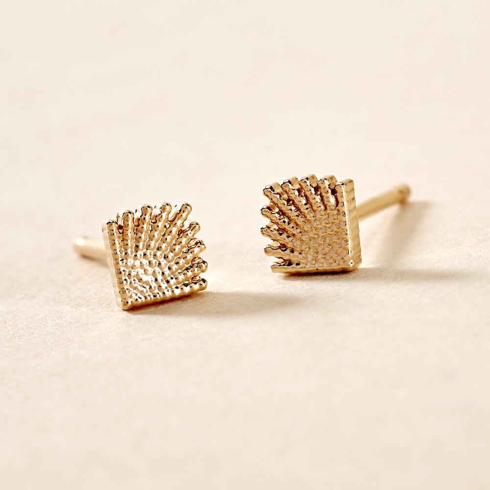 Boucles D'oreilles Puces Christabella Plaqué Or Jaune - Puces Femme | Marc Orian