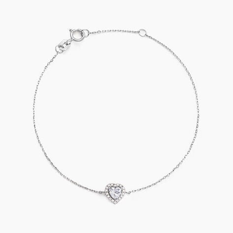 Bracelet Dari Or Blanc Oxyde De Zirconium - Bracelets chaînes Femme | Marc Orian