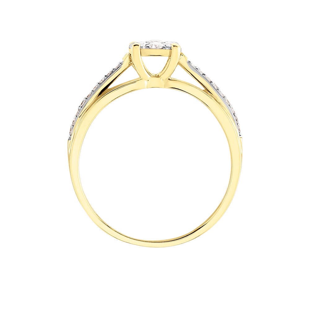 Bague Kate Or Jaune Diamant - Parures de mariage Femme | Marc Orian