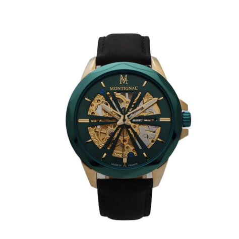 Montre Montignac Round Automatique  Vert - Montres automatique Homme | Marc Orian