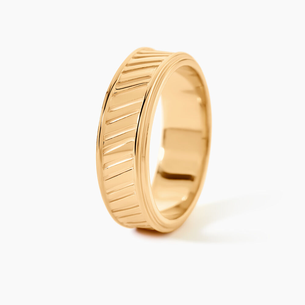 Bague Plaqu&eacute; Or Jaune Jake - Bagues dor&eacute;es Homme | Marc Orian