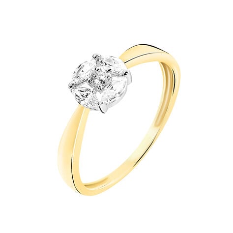 Bague Solitaire Maurena Or Jaune Oxyde De Zirconium -  Femme | Marc Orian