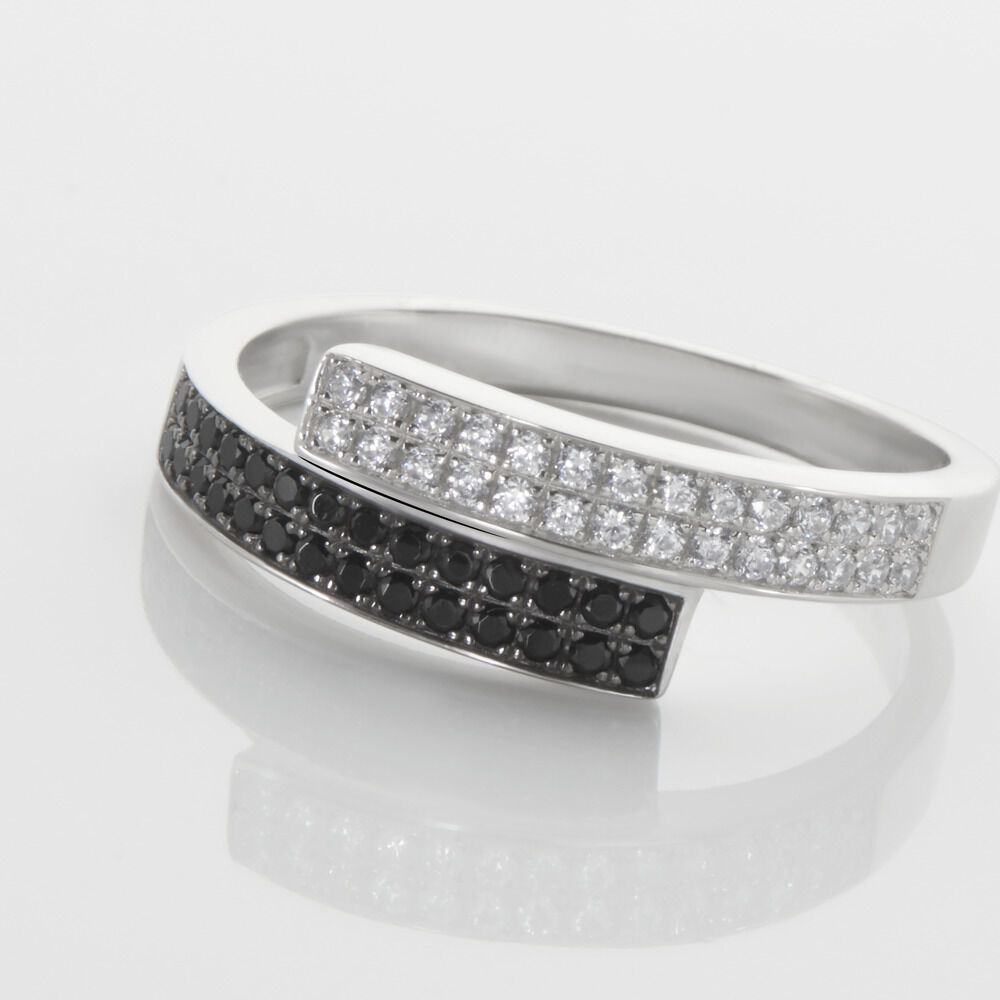 Bague Ouarida Argent Blanc Oxyde De Zirconium - Bagues avec pierre Femme | Marc Orian