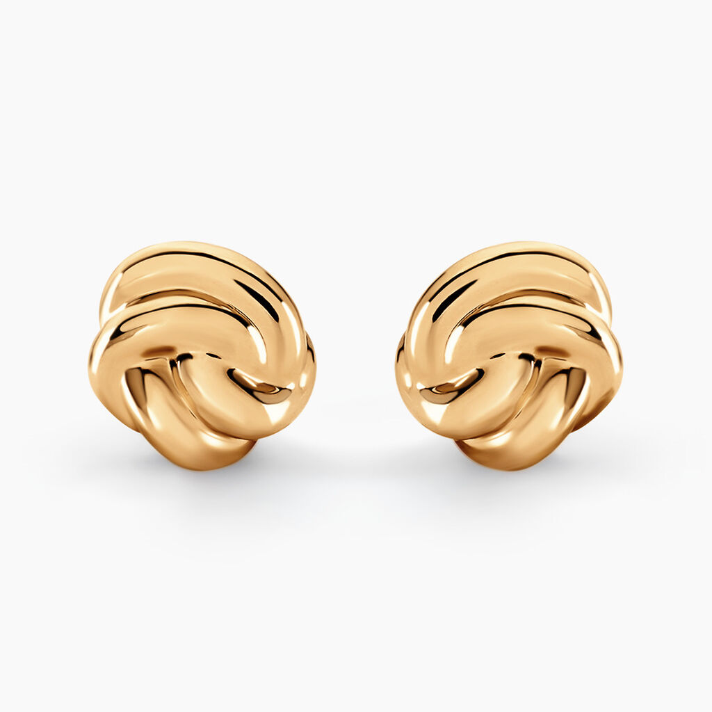 Boucles D'oreilles Puces Ism&egrave;ne Plaqu&eacute; Or Dor&eacute; - Puces Femme | Marc Orian