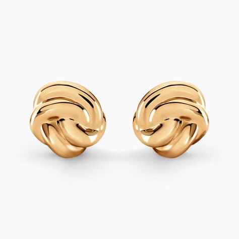 Boucles D'oreilles Puces Ism&egrave;ne Plaqu&eacute; Or Dor&eacute; - Puces Femme | Marc Orian