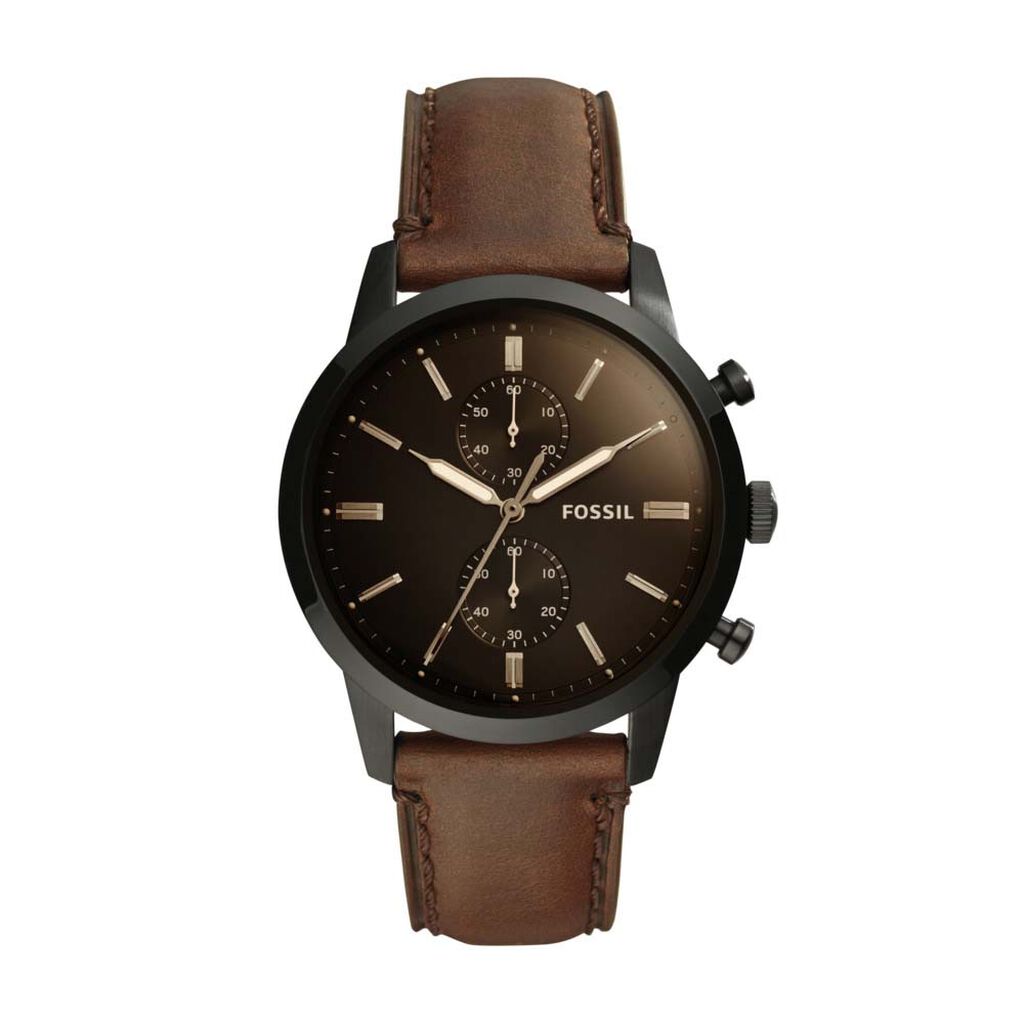 Montre Fossil Townsman Chrono Noir - Montres classiques Homme | Marc Orian
