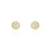 Boucles D'oreilles Puces Vaina Or Jaune Diamant - Puces Femme | Marc Orian
