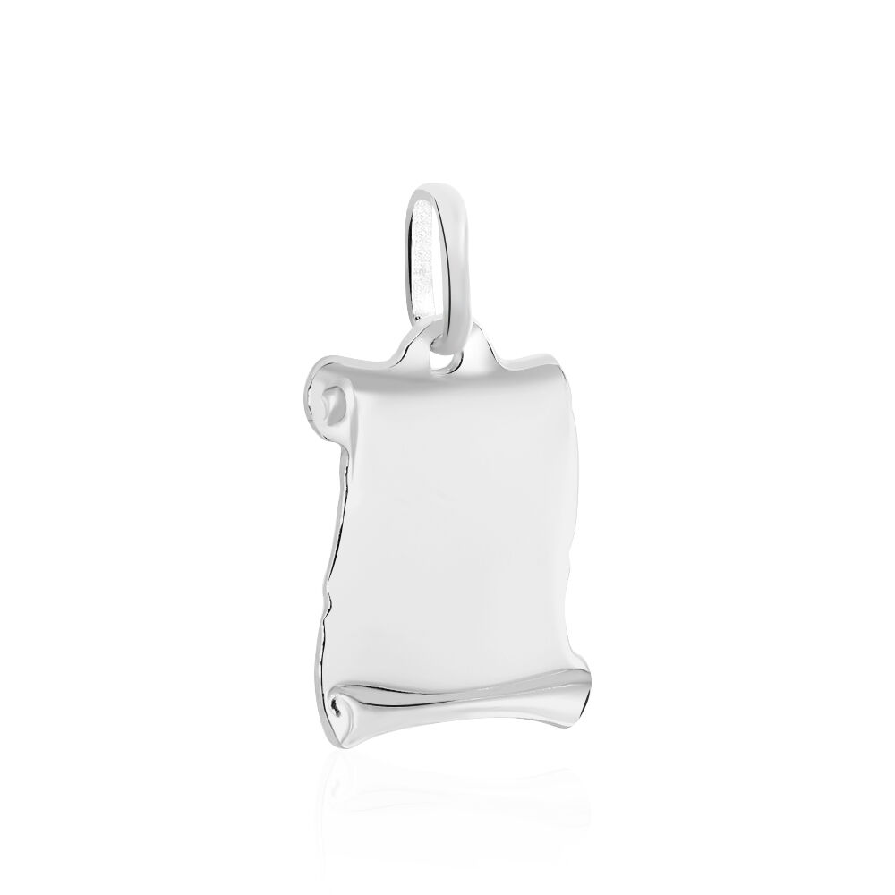 Pendentif Zodiaque Parchemin Argent Blanc - Bijoux personnalisés Famille | Marc Orian