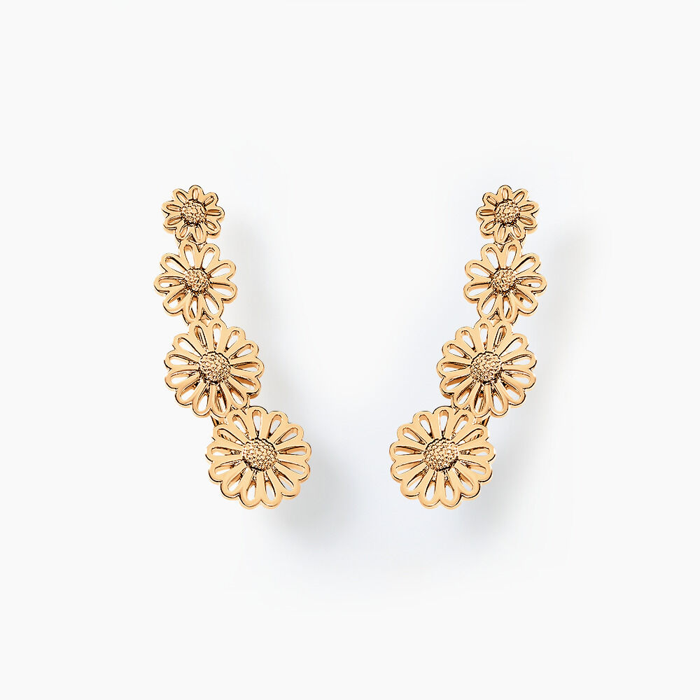 Bijoux D'oreilles Mahonia Plaqu&eacute; Or Dor&eacute; - Piercings d'oreilles Femme | Marc Orian