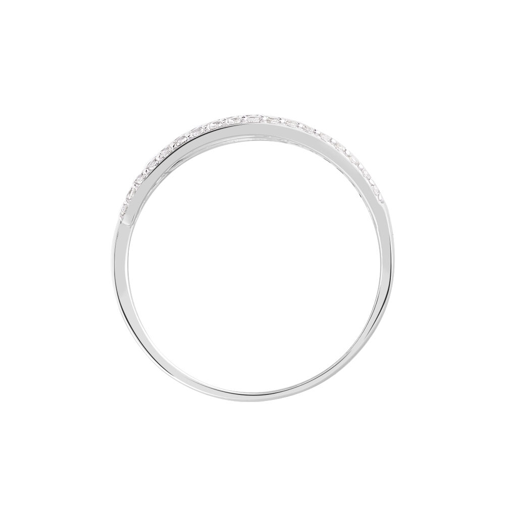 Bague Vero Or Blanc Oxyde De Zirconium - Bagues avec pierre Femme | Marc Orian