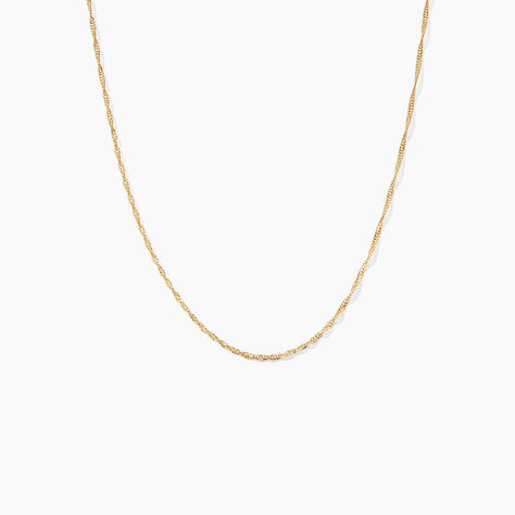 Cha&icirc;ne Imanie Maille Singapour Or Jaune - Chaines Femme | Marc Orian