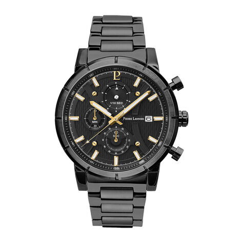 Montre Pierre Lannier Criterium Noir - Montres étanches Homme | Marc Orian