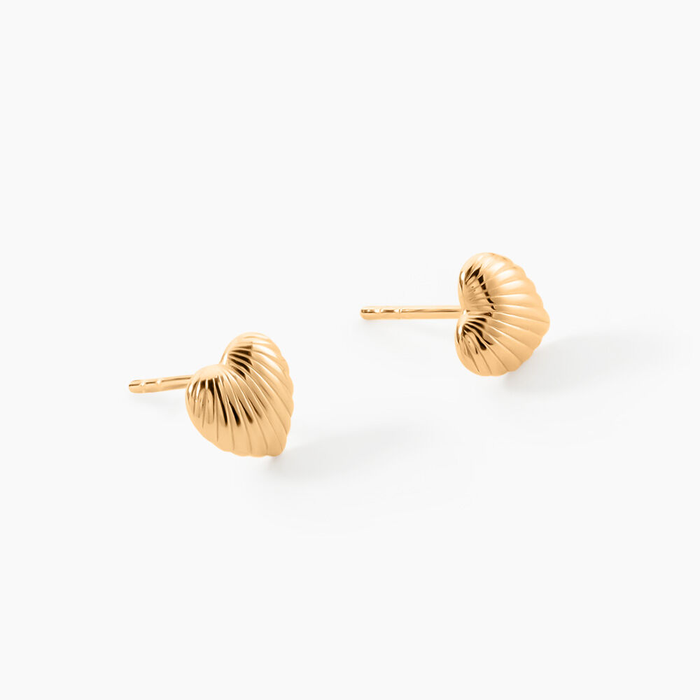 Boucles D'Oreilles Puces Lyane Plaqu&eacute; Or Jaune - Puces Femme | Marc Orian