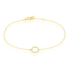 Bracelet Lim Or Jaune Oxyde De Zirconium - Bracelets chaînes Femme | Marc Orian