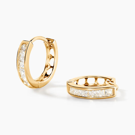 Créoles Ivria Or Jaune Oxyde De Zirconium - Créoles Femme | Marc Orian