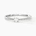 Bague Solitaire Hemera Or Blanc Diamant - Parures de mariage Femme | Marc Orian