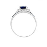 Bague Taliya Or Blanc Saphir Diamant - Solitaires Femme | Marc Orian