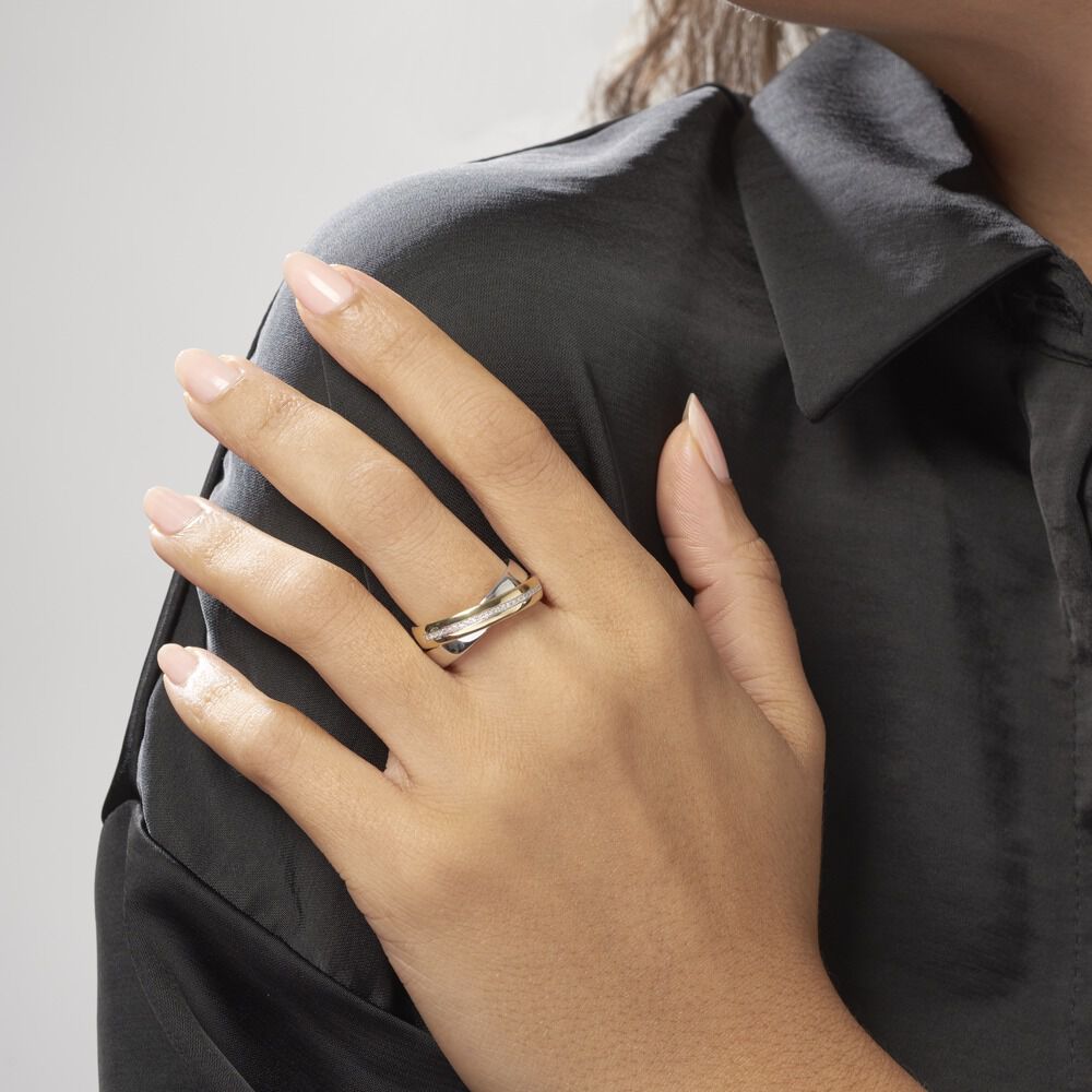 Bague Andrette Or Bicolore Diamant - Bagues pierres précieuses Femme | Marc Orian