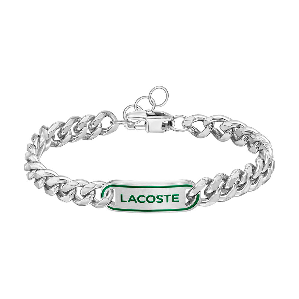 Bracelet Lacoste District Acier Blanc - Bracelets cha&icirc;nes Homme | Marc Orian