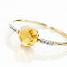 Bague Bonbon Or Jaune Citrine Et Oxyde De Zirconium - Bagues pierres fines Femme | Marc Orian