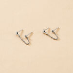 Boucles D'oreilles Pendantes Honor Argent Blanc - Pendantes Femme | Marc Orian