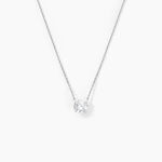 Collier Ponama Or Blanc Oxyde De Zirconium - Colliers avec pierres Femme | Marc Orian