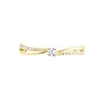 Bague Solitaire Asia Or Jaune Diamant - Parures de mariage Femme | Marc Orian