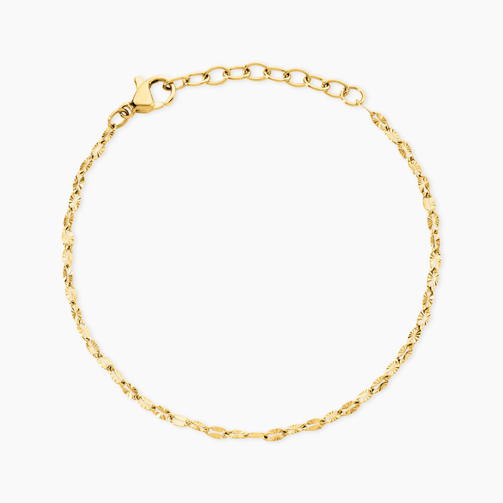 Bracelet Annette Acier Jaune - Bracelets mailles Femme | Marc Orian