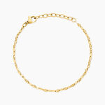 Bracelet Annette Acier Jaune - Bracelets mailles Femme | Marc Orian