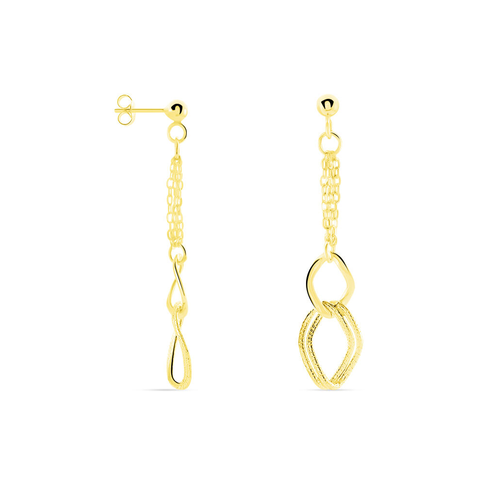 Boucles D'oreilles Pendantes Blinda Or Jaune - Pendantes Femme | Marc Orian