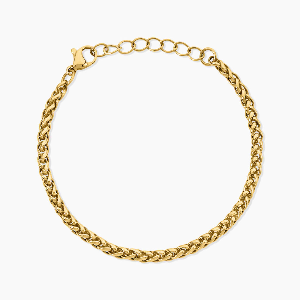 Bracelet Elisabeth Acier Jaune - Bracelets cha&icirc;nes Femme | Marc Orian