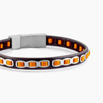 Bracelet Cuir De Vache Marron - Bracelets cuir Homme | Marc Orian