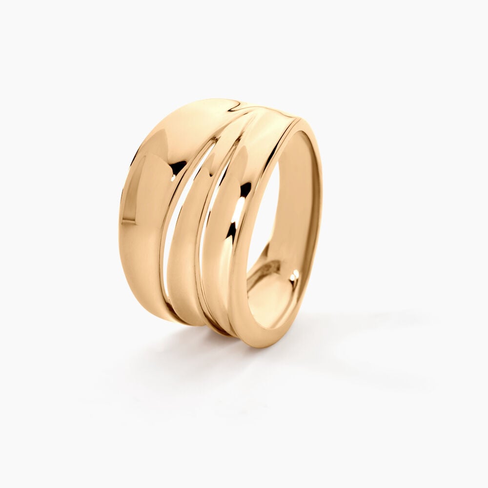 Bague Edwyna Plaqu&eacute; Or Jaune - Bijoux fantaisie Femme | Marc Orian