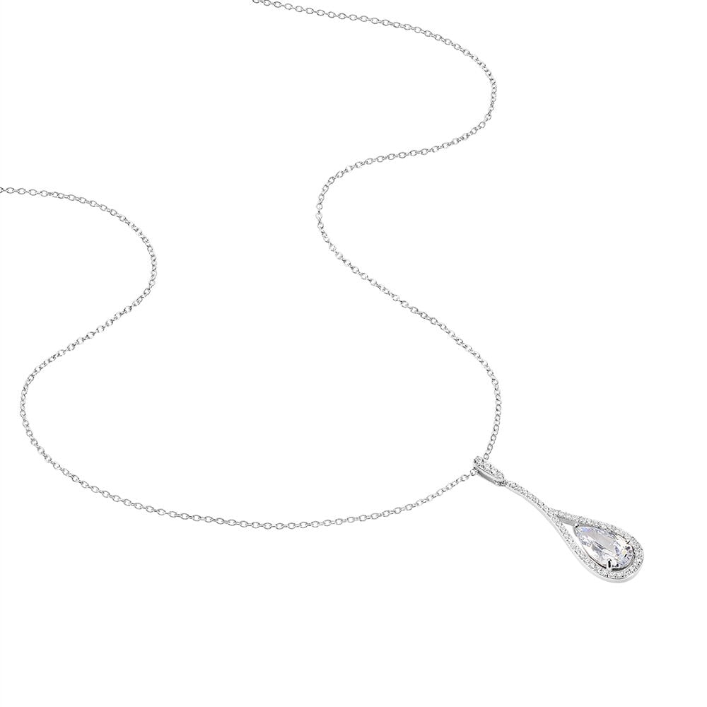 Collier Elorah Argent Blanc Oxyde De Zirconium - Colliers avec pierres Femme | Marc Orian