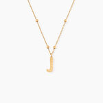 Collier Plaqu&eacute; Or Jaune Lettra - Colliers fantaisie Femme | Marc Orian
