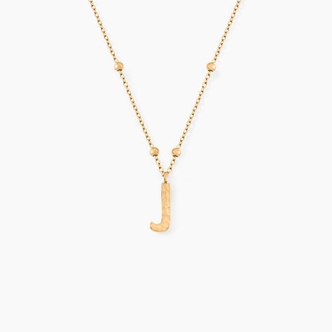 Collier Plaqué Or Jaune Lettra - Colliers fantaisie Femme | Marc Orian