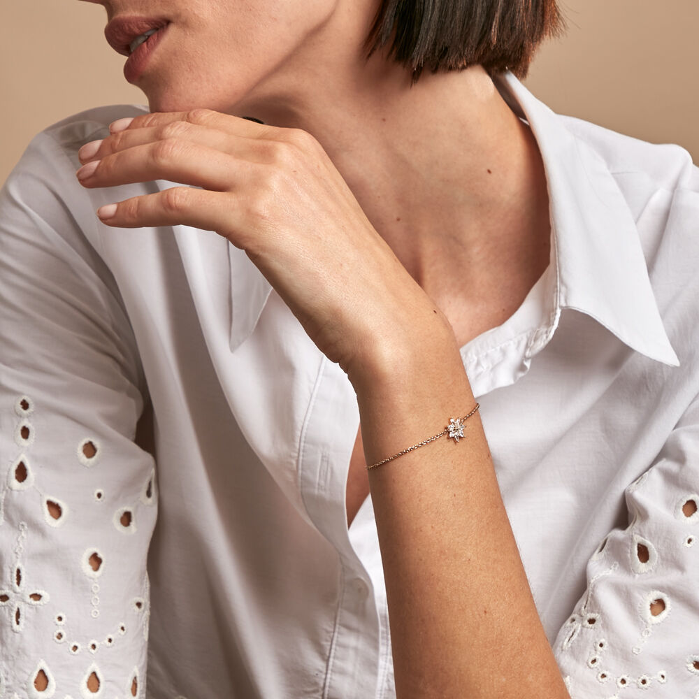 Bracelet Mia Plaqué Or Doré Oxyde De Zirconium - Bracelets chaînes Femme | Marc Orian